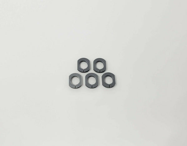 (5) Lee/RCBS/Hornady/Redding Plastic Reloading Die Nuts/Rings Silver with screw